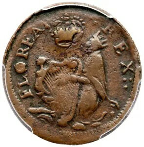 1670年代 M 3c.1-Fb.1 R-7 PCGS XF 40 セント パトリック ファージング コロニアル コイン