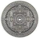KALACHAKRA マンダラ アート スワロフスキー ハイレリーフ 3 オンス シルバー コイン 10$ フィジー 2015