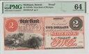 ミシガン州デトロイト MI 州銀行 $2 ユニーク プルーフ 2008 セール $4,025