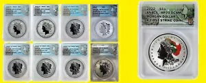 2022 MORGAN & Peace Dollar COMPLETE 9 コイン