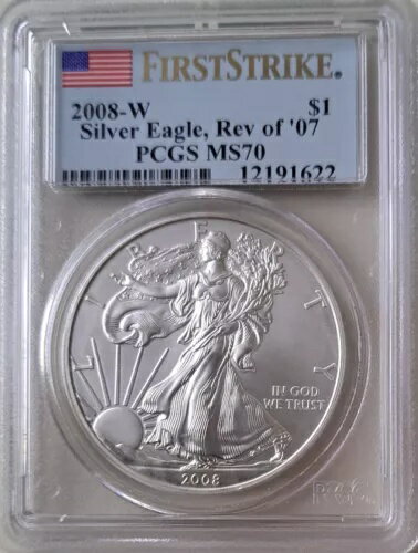 2008-W $1 アメリカン シルバー イーグ