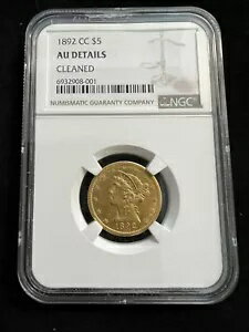 1892-CC $5 ゴールド NGC AU 詳細 リバティ