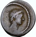 ローマ帝国ジュリアス・シーザーの肖像画ムシディウス・ロングスNGC Ch古代コイン