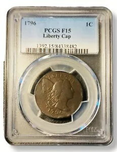 1796 ドレープ バスト ラージ セント PCGS F15 S-89 R.4(3)