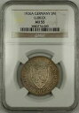 1926-A ドイツ 3 マーク銀貨 リューベック 700 周年記念 NGC AU-55 ドイツ