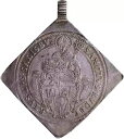 1593年ザルスブルク大司教ウルフ・ディートリッヒ・フォン・ライテナウ・クリッペ・ターラーNGC XFの詳細