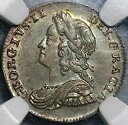 1732 NGC MS 63 ジョージ 2 世 3 ペンス イギリス銀貨 POP 2/0 (23053003C)
