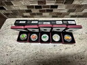 2008、2009、2010、2011、2012 $20 ファイン シルバー コイン - スワロフスキー クリスタル レインドロップ セット