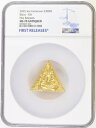 SHIVA 金メッキ トライ コイン 3 オンス シルバー 3000 フラン カメルーン 2025 NGC MS70 FR Pop2
