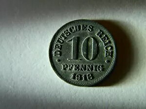 ドイツ スーパー レア 10 PFG 1918 鉄コイン 送料無料!!! L@@K!!!!