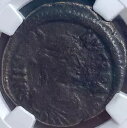 NGC 古代ビザンチン帝国コイン 518-527 AD 本物認定ジャスティン I ニース
