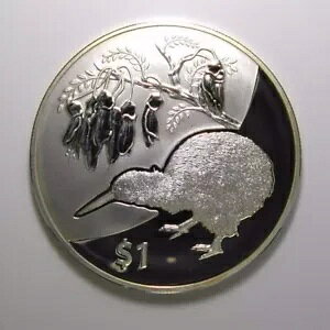 2012 キウイ トレジャーズ (コーファイ) 1 TR/OZ .999 ファイン シルバー プルーフ コイン CS