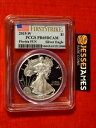 2015 W プルーフ シルバー イーグル PCGS PR69 DCAM フラッグ ファースト ストライク フロリダ ファン ラベル(3)