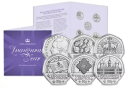 2024 ロイヤル 50 ペンス コイン セット「King's Inaugural Year」BUNC 新品入荷