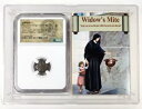 紀元前 135-37 年 AE プルタ マカビアン キングス「ウィドウズ マイト」古代コイン - NGC F ケース付き