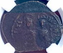 ビザンチン帝国 NGC 認定古代コイン 565-578 AD ジャスティン & ソフィア 本物