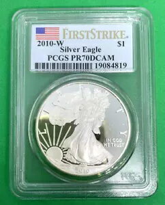 ファースト ストライク PCGS シルバー イーグル 2010-W スラブ PR70DCAM 1oz(3)