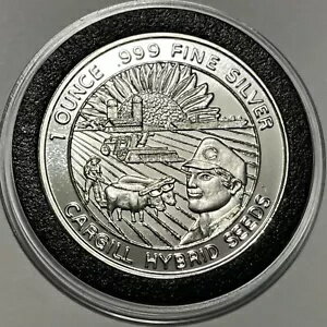 カーギル アメリカン ファーマー ハイブリッド シード レア コイン 1 トロイオンス .999 ファイン シルバー ラウンド