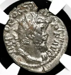 ポストゥムス 260-269 ロマノ ガリア ローマ帝国 カエサル シルバー デナリウス コイン NGC ChVF