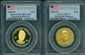2008-W $10 ゴールド配偶者 エリザベス