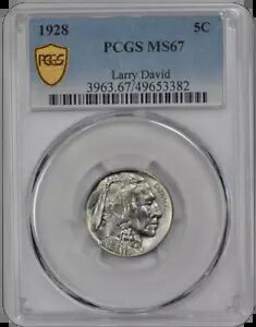 1928 バッファロー PCGS MS 67