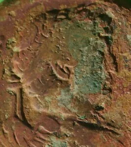 ローマ地方 ae36 ハドリアヌス帝のドラクマ青銅貨 ATHENA アレクサンドリア エジプト