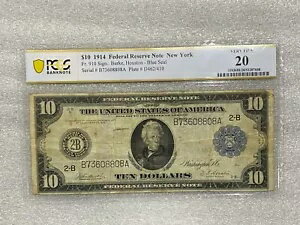 1914 ǯ910C С ҥ塼ȥ $10 ֥롼 ϢˮԷ ˥塼衼 PCGS 20