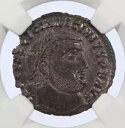 リキニウス 1 世 BI 減額 Nummus Roman Billon Coin 308-324 AD - NGC MS