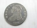 1836 キャップド バスト ハーフダラー 米国銀貨 Q2A8