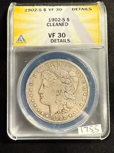 ޤä 1902-S ⡼ С 顼 $1 ANACS VF30 ܺ ơ  1755