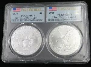 2021 $1 タイプ 1 および 2 シルバー イ