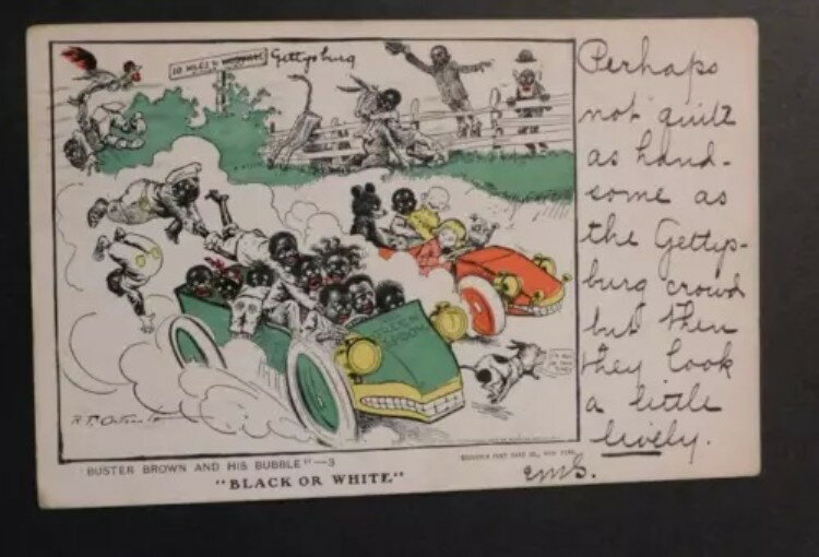 1905年 アメリカ ポストカードカバー ジャージーシティ ニュージャージー ローカルユース バスターブラウン バブル