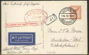 ドイツ グラーフ・ツェッペリン 1929年 Si42B ブカレスト ボードポスト 飛行船 RPPC カバー 106125
