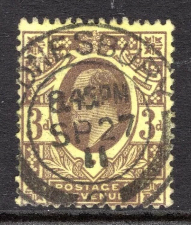 1911年 3d パープルオンレモン KEVII HARRISON PERF 14 極上中古 SG 277