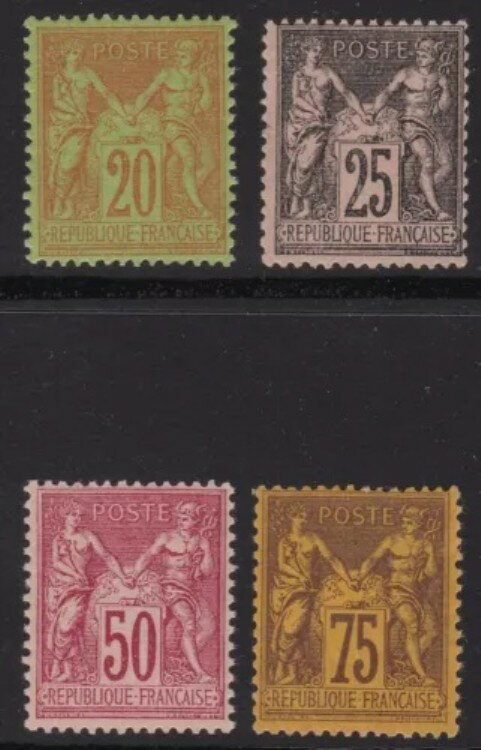 WORLD RESOURCEKINGŹۤ㤨1884-90 ե - n 96/99 II SAGEե롼 MNH/** 75c. MLH/* ѡȥʡ-פβǤʤ127,600ߤˤʤޤ