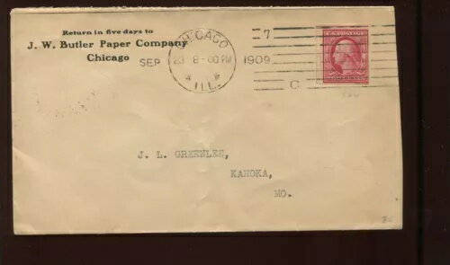 344 シャーマック 貼り付け済み サイドログラファーのイニシャル入り 表紙に使用済みスタンプ LV2664