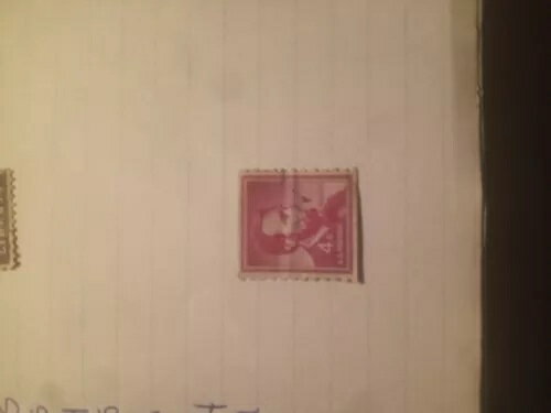 エイブラハム・リンカーン 4セント切手（紫）