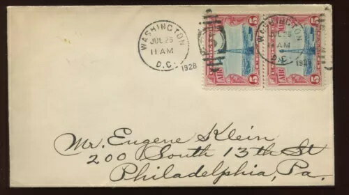 C11 ビーコン水平線ペア初日カバー ユージン・クライン宛