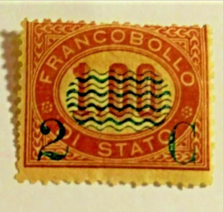 イタリア切手。スコットの#s 41.MH。公式切手追加料金。サルの切手ストア。