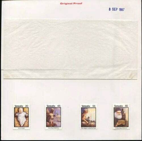 バヌアツ プルーフ 1987 クリスマスキャロル プルーフ セキュリティ プリンター マレーシア