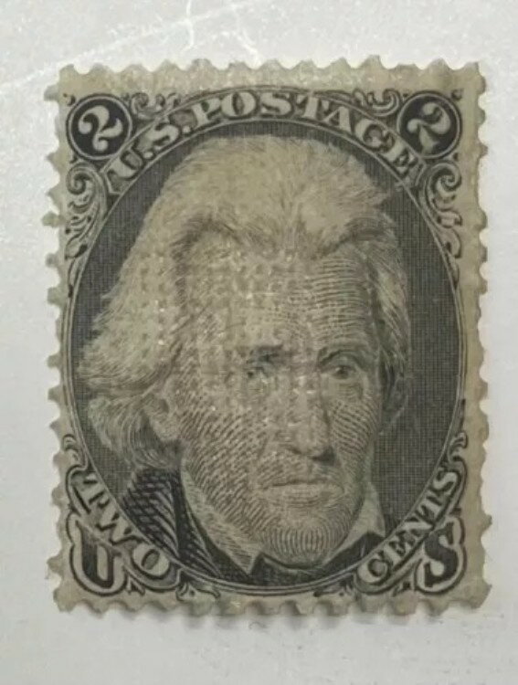 米国郵便スコット93 2セントジャクソンブラック未使用シャープNH