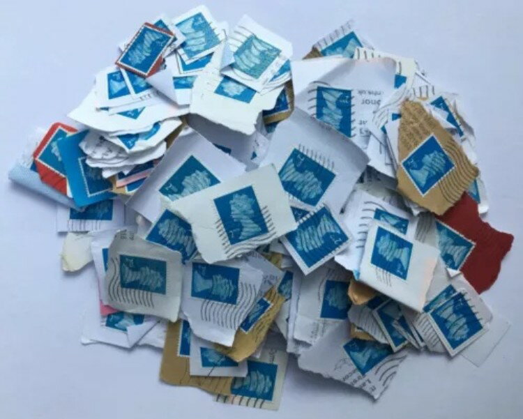 2kg キロウェア慈善団体が収集した使用済み切手（紙製セキュリティ付き）第2種
