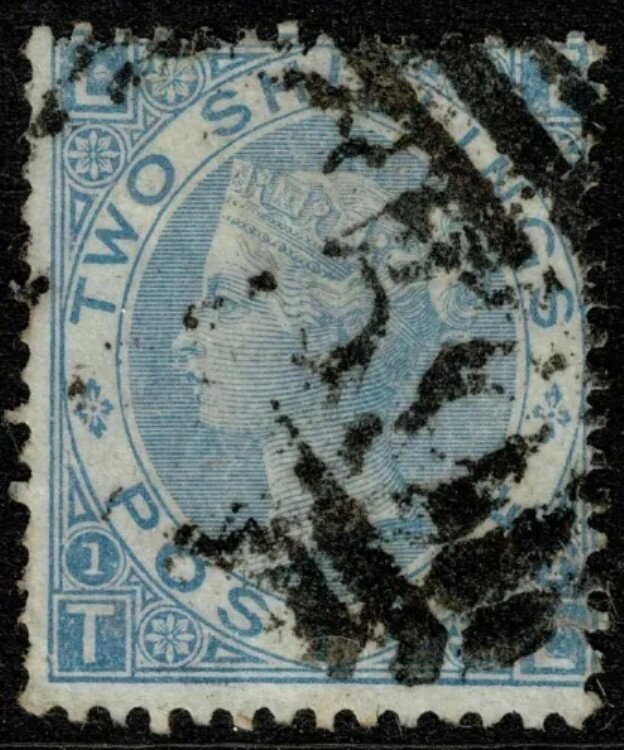 1867 GB 海外使用 JACMEL 'C59' 2/- ミルキ