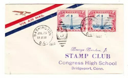 ビーコン航空ポスト発行 - sc#C11 (ペア) - 初回 - ワシントン D.C. 1928 年 7 月 25 日 -