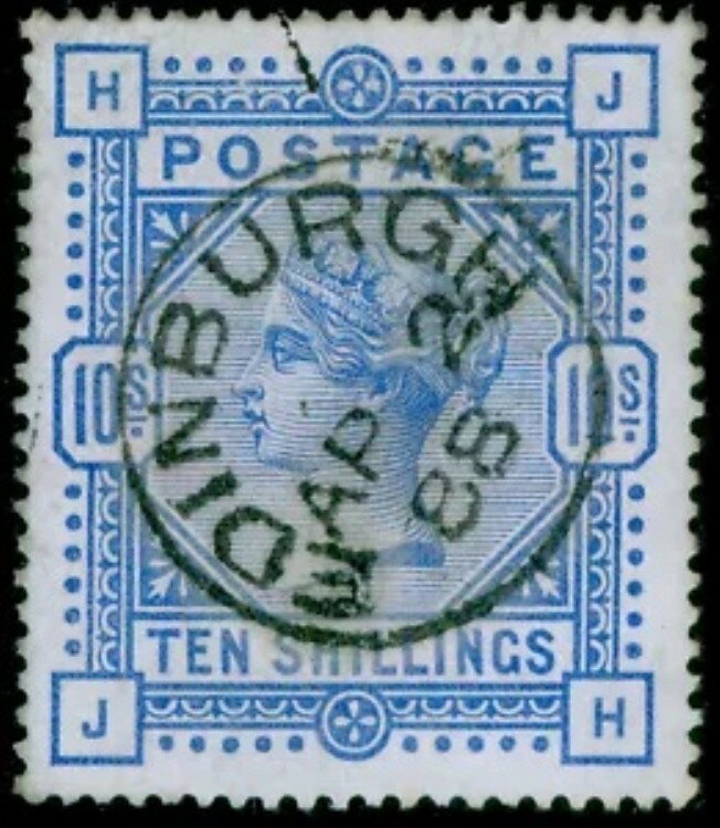 GB QV SG183、10sウルトラマリン、中古品（美品）。定価525ポンド。CDS JH