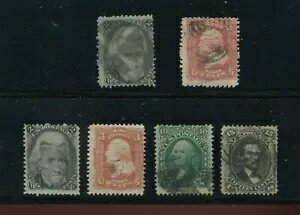 87//98 E-GrillとF-Grillの使用済み切手6枚セット スコットCV $820+ (Bx 2917)