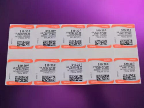 コンピュータ販売用切手 中型フラットレートボックス切手 額面価格 19.30 ドル