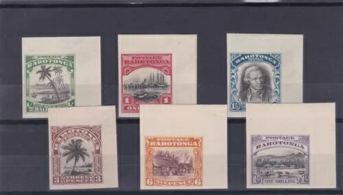 BC1621) クック諸島 ラロトンガ 1920 ?d ? 1/- 定額、右上の例