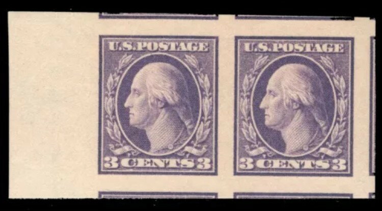 MOMEN: 米国切手 #484 ペア 新品未開封 NH PSE グレーディング済み CERT GEM-100 ロット #73131