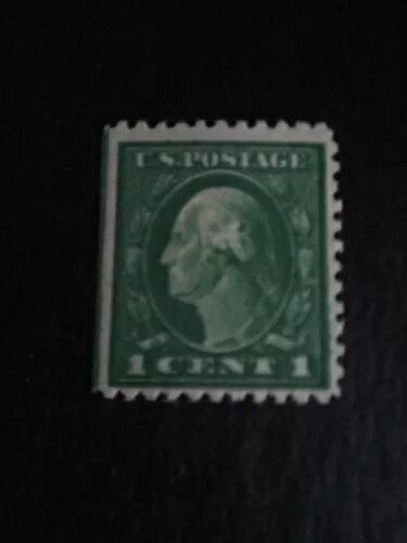 1917年米国切手、ワシントン州 #498d。1セントグリーン。PSAG認定造幣局。CV $300.00